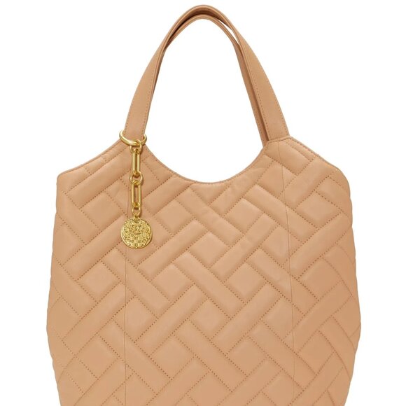 $119 NWT Vince Camuto Genuine Quilted Leather Tote - Picture 4 of 6